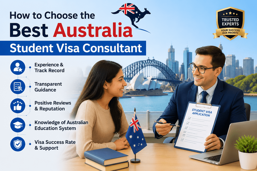 Best Australia Student Visa Consultant helping students with Australia study visa applications in Ahmedabad
